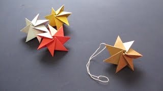 Video [How To ORIGAMI] Ornament Christmas Star