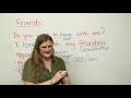 How to talk about your friends in English