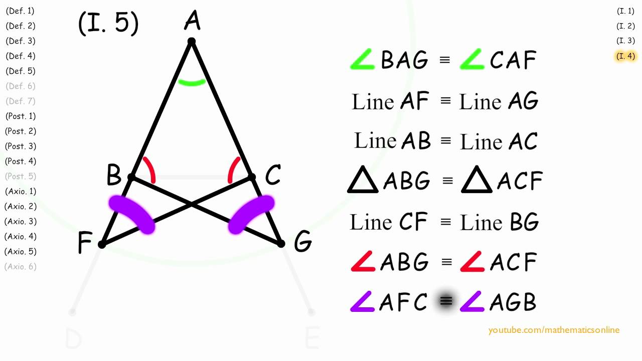 base of isosceles triangle
