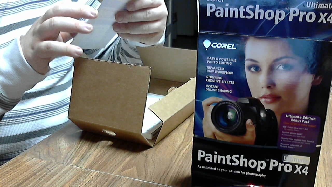 Corel PaintShop Pro X4 Ultimate Unboxing [HD] - YouTube