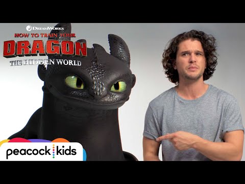 HOW TO TRAIN YOUR DRAGON: THE HIDDEN WORLD | Kit Harington Auditions with Toothless, 