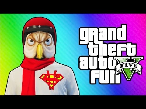 GTA 5 Online Funny Moments - Helmet Glitch, Superman Truck, Jet Challenge Fails!