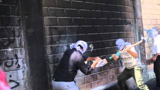 Demolishing a Section Of apartheid wall in Abu Dis 09 07 2013