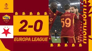 BOVE + LUKAKU | Roma 2-0 Slavia Praga | Europa League Highlights 2023-24