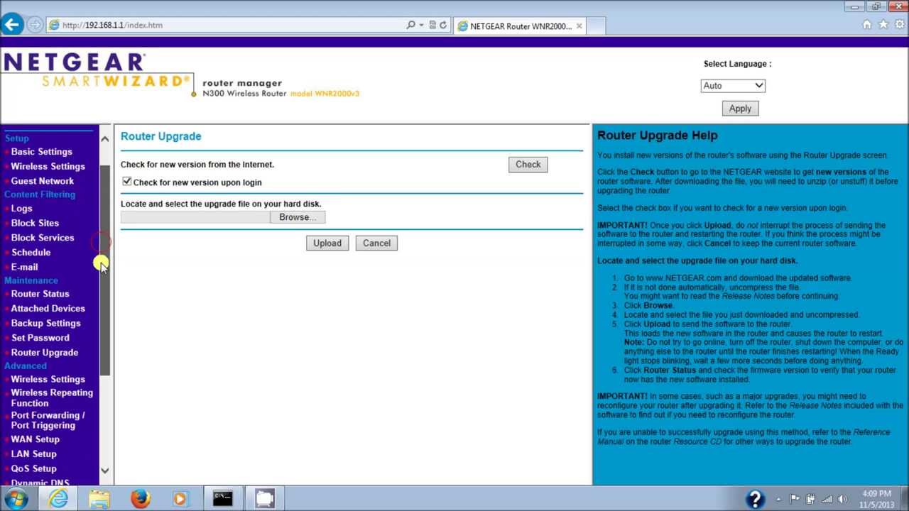 ... Firmware Manually For WNR2000V3 (Version 3) N300 Wireless Router