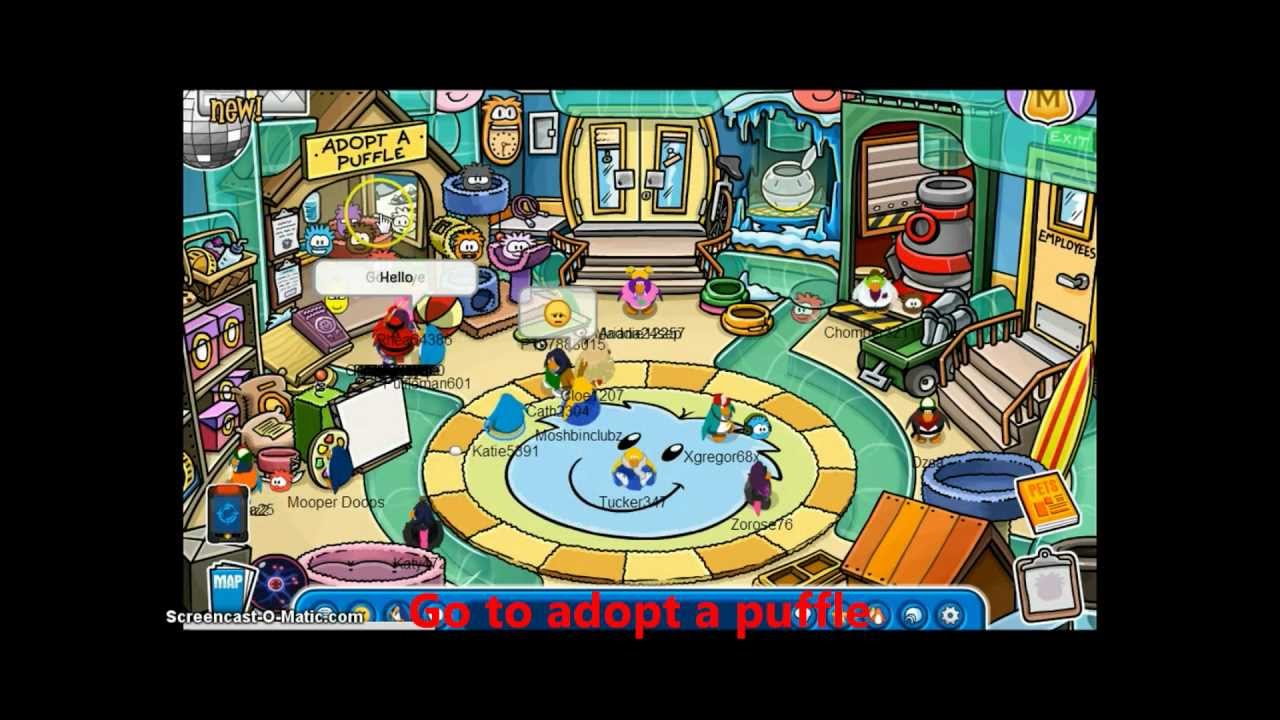 How To Get Colored Puffles on Club Penguin - NON MEMBERS! {GLITCH ...