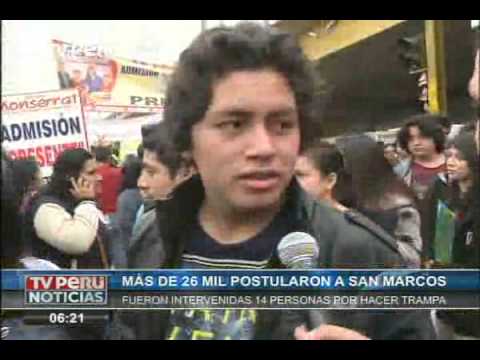 Unmsm: 14 Postulantes Fueron Intervenidos Por Hacer Trampa En Examen De Admisión