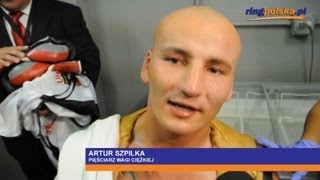 Artur Szpilka po wygranym rewanżu z Mikem Mollo