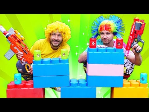 Nerf Shooting Club! Funny Videos with Nerf Guns - Boy Toys & Nerf Blasters