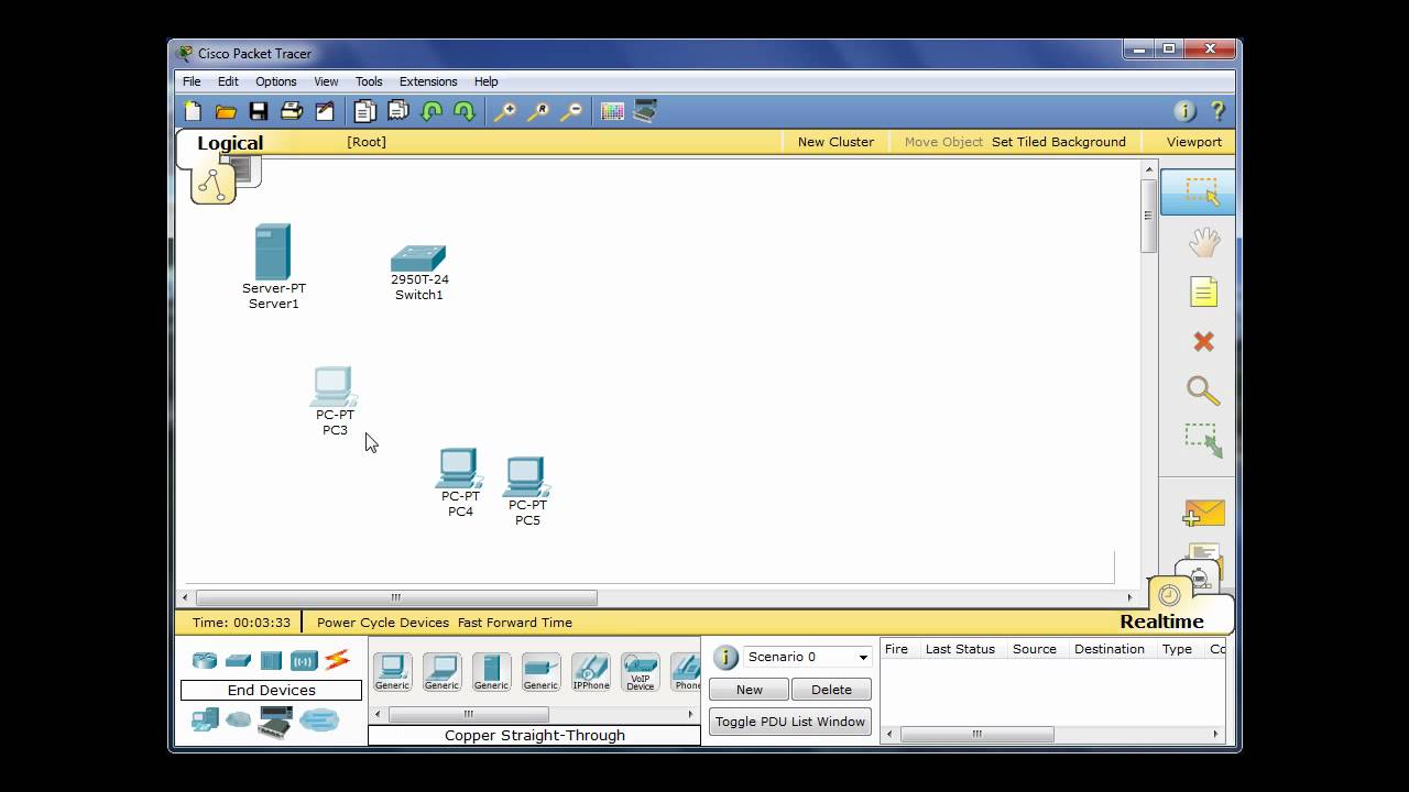 packet tracer dhcp server