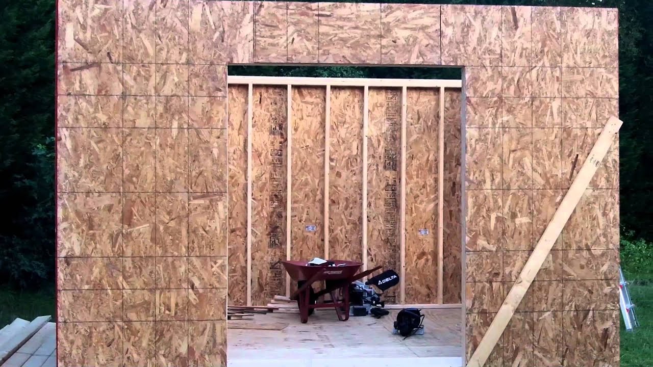 DIY Shed - Part 3b: Walls - YouTube