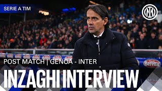 SIMONE INZAGHI INTERVIEW | GENOA 1-1 INTER 🎙️⚫🔵??