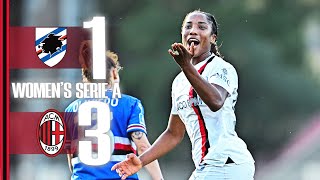 A first goal, a brace and three points | Sampdoria 1-3 AC Milan | Women's Serie A Highlights