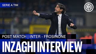 SIMONE INZAGHI INTERVIEW | INTER 2-0 FROSINONE 🎙️⚫🔵??