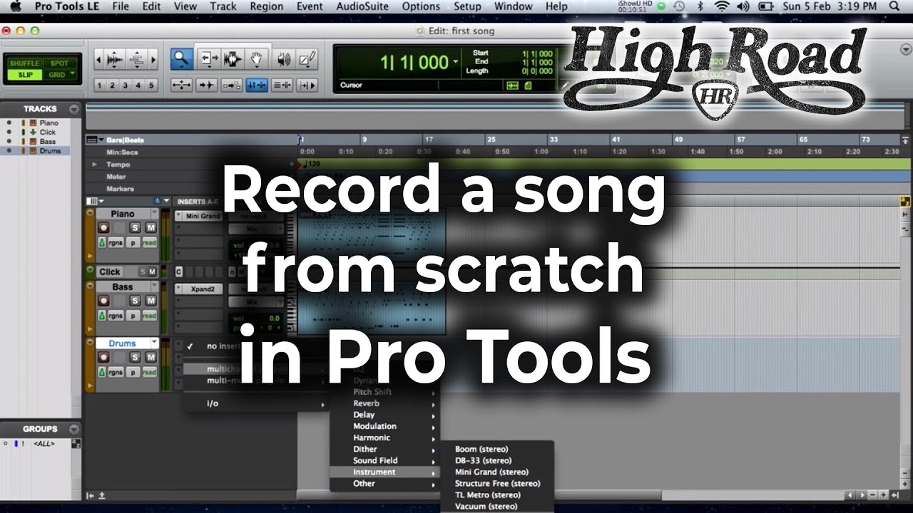 record in pro tools