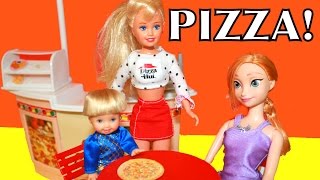 Barbie Play Doh Pizza Frozen Pizza Hut Restaurant Disney Princess Anna Toby AllToyCollector