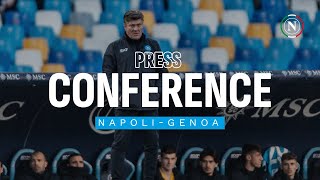 LIVE | La conferenza stampa di Mister Mazzarri alla vigilia di Napoli - Genoa