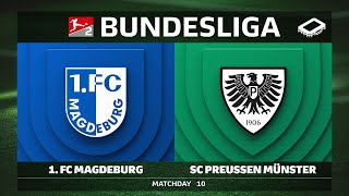 1. FC Magdeburg vs. SC Preußen Münster | Matchday 10 — Bundesliga 2 2025/26