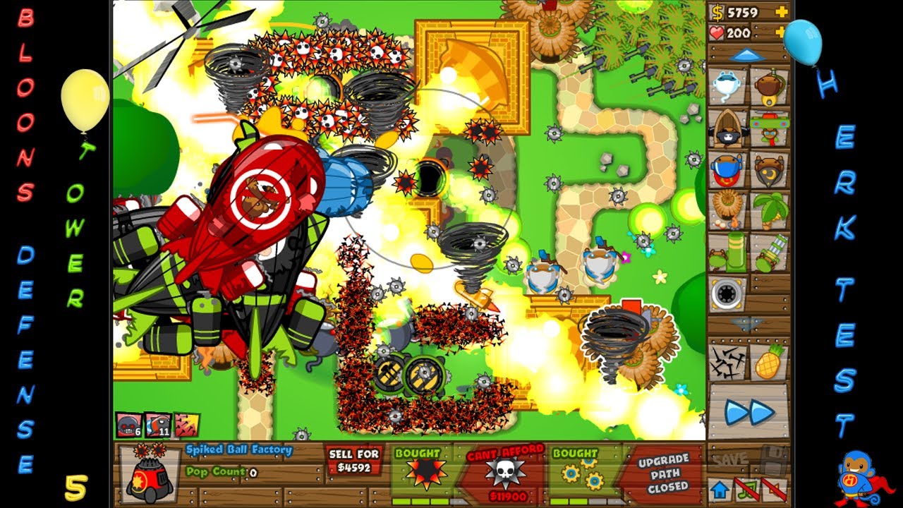 bloons tower defense 5 all towers