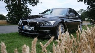BMW ALPINA B3 Bi-Turbo engine startup, acceleration, gear changes