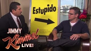 Guillermo Crashes Matt Damon Interview