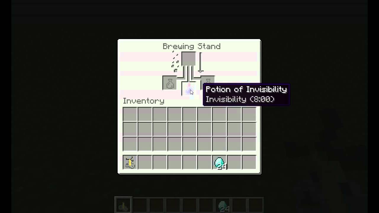 minecraft invisibility potion