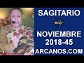 Video Horscopo Semanal SAGITARIO  del 4 al 10 Noviembre 2018 (Semana 2018-45) (Lectura del Tarot)