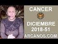 Video Horscopo Semanal CNCER  del 16 al 22 Diciembre 2018 (Semana 2018-51) (Lectura del Tarot)