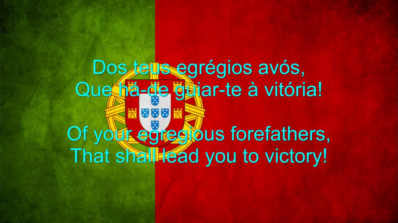 Portugal National Anthem English lyrics - YouTube