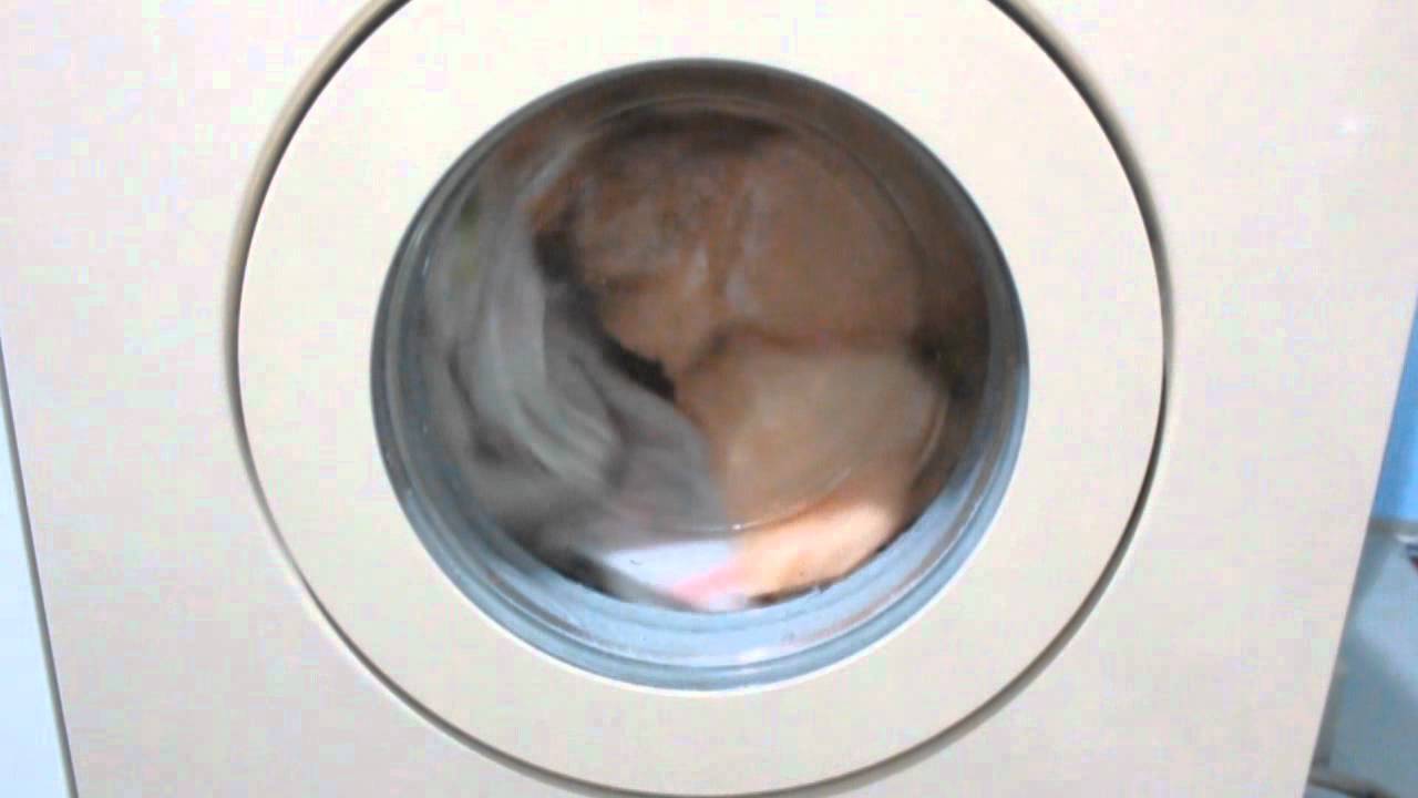 Unbalance spinning washing machine in slow motion! YouTube