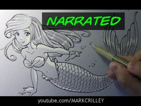 How to Draw a Mermaid [Narrated Step by Step] - YouTube