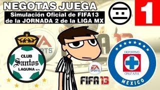 #NEGAMES - FIFA13 - 01 - Santos VS Cruz Azul