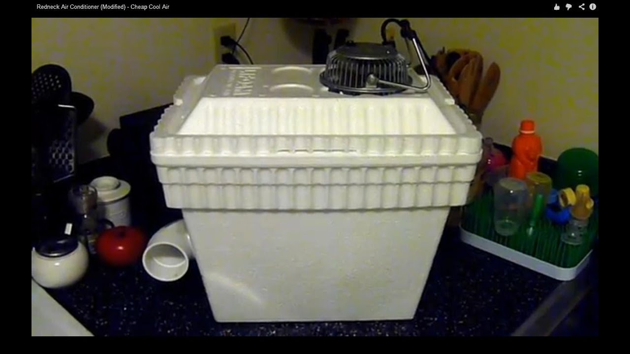 Redneck Air Conditioner (Modified) - Cheap Cool Air - YouTube
