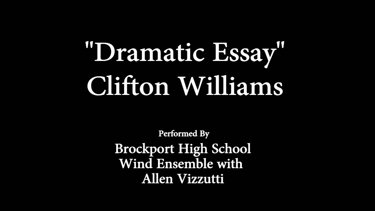 Dramatic essay