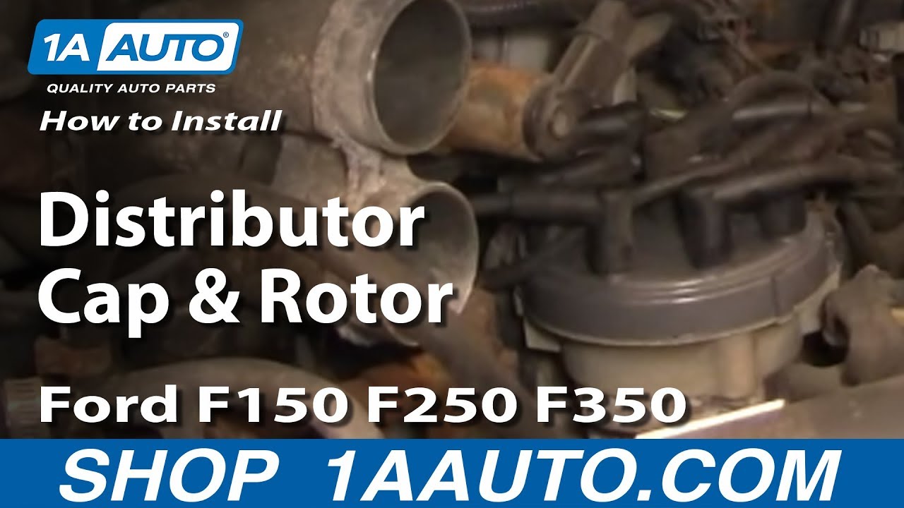 How To Install Replace Distributor Cap and Rotor Ford F150 F250 F350 92