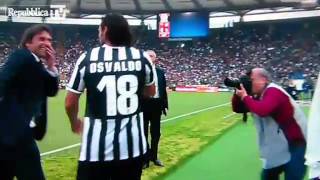 Roma-Juventus 0-1 Osvaldo Dice a Conte: Non insultano più, senti.. 11-05-2014