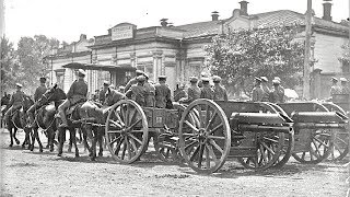 Российская Армия, 1919 год. Барнаул, парад войск, прибытие раненых с фронта. Кинохроника