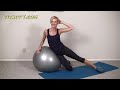 Easy Abs Workout With Ball ♦ Beginner Exercise Ball Workout