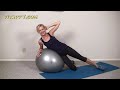 Easy Abs Workout With Ball ♦ Beginner Exercise Ball Workout