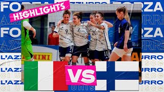 Italia-Finlandia 3-1 | Futsal | Femminile | Amichevole