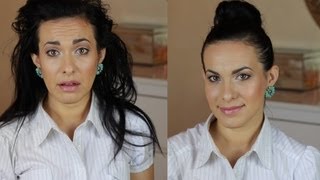 Acconciatura d'Emergenza - Chignon Alto con Ciambella | ElenaTee