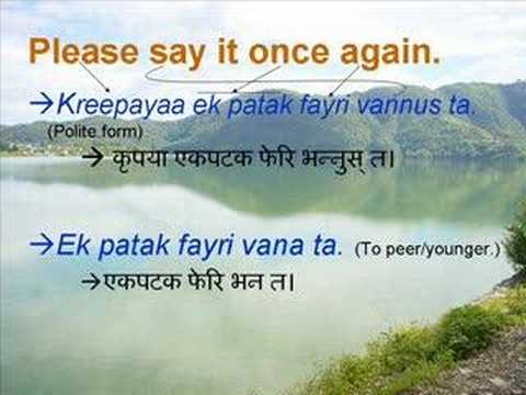 nepali language thank phrases sentences basic learn