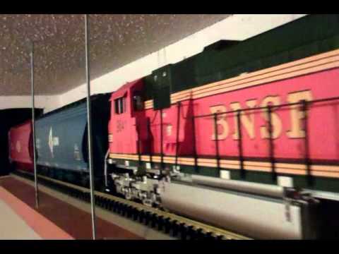 Indoor G-Scale Ceiling Train 1st Run. - YouTube