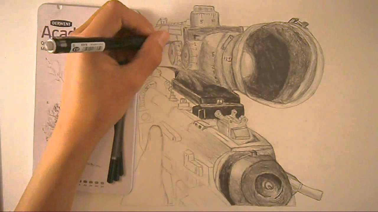 Speed Drawing | Intervention Sniper - YouTube