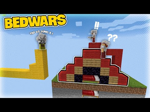 BEDWARS 1 MÌNH GÁNH TEAM *BEDWARS RUSH 2v2v2v2 | MINECRAFT BEDWARS FUNNY