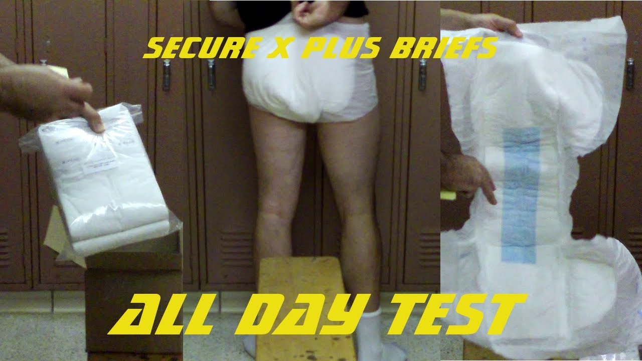 secure XPlus adult diaper test and first look. YouTube