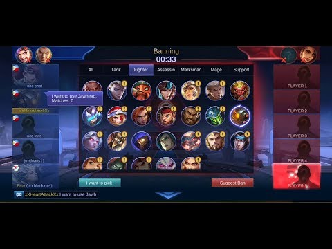 JAWHEAD AGGRESIVE ZERO MATCH MOBILE LEGENDS GAMEPLAY