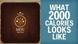 What 2,000 Calories Actually Look Like