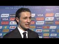 Croatia's Niko KOVAC Final Draw reaction (German)