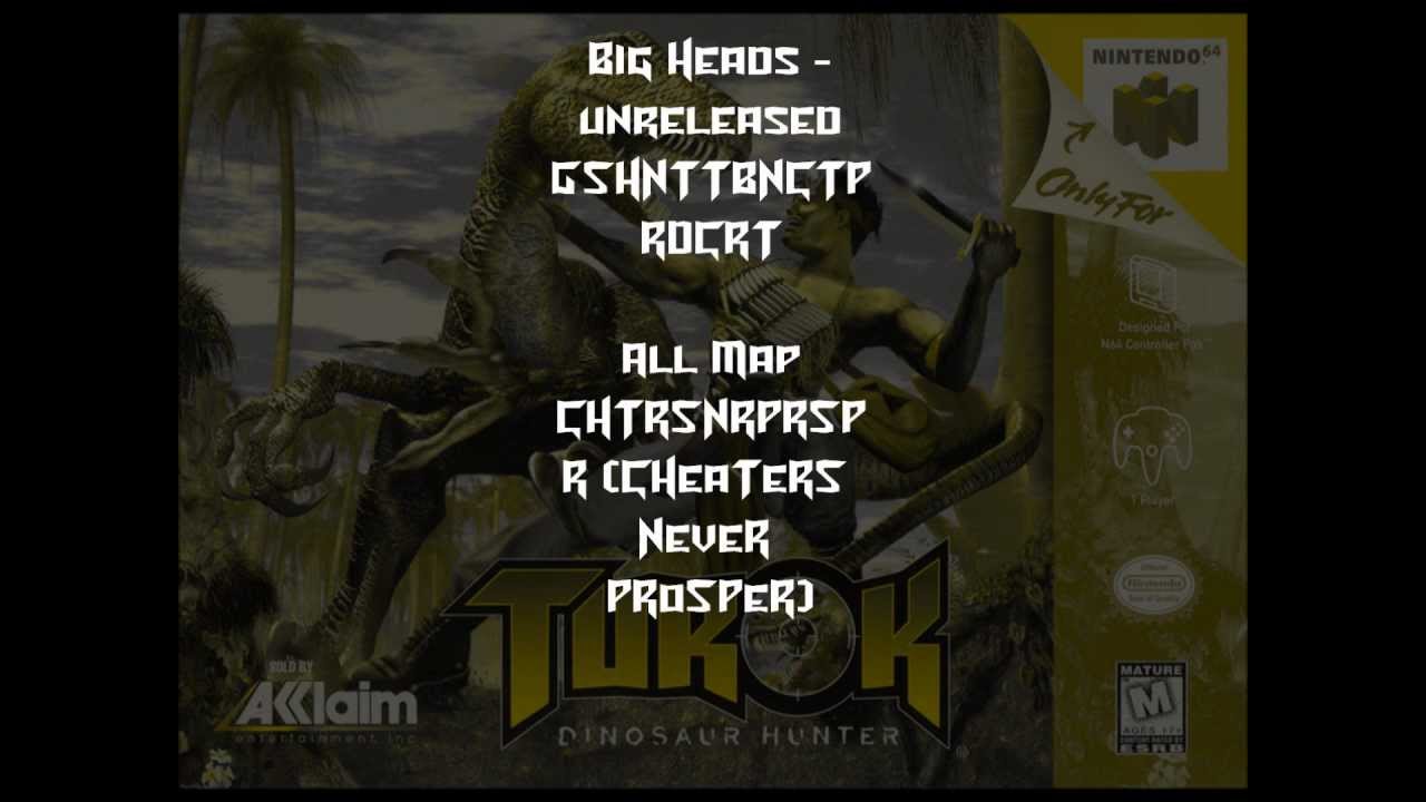 N64 Turok: DH entire cheats list with unreleased cheats! - YouTube